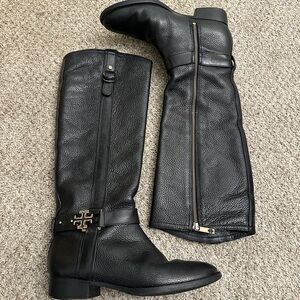 Tory Burch black leather boots